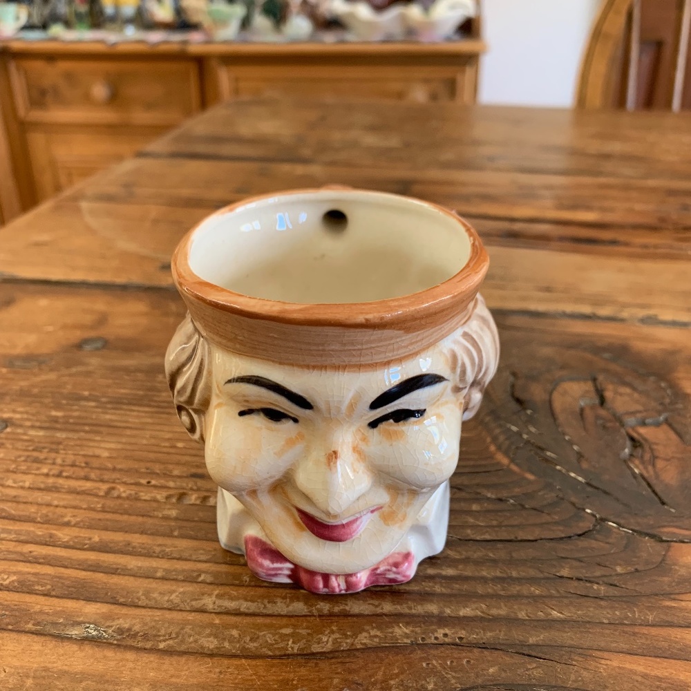 Vintage Man's head Toby mug from Japan